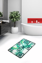 Mijölnir Botanic Djt Alfombrilla de Baño Multicolor 40 x 60 cm